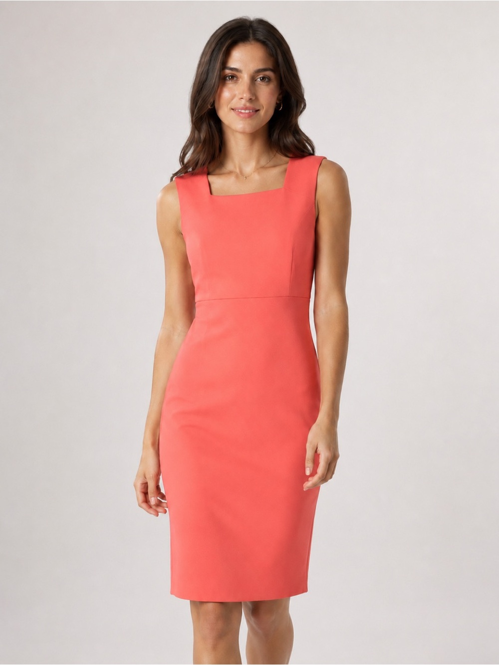 🆕 Ann Taylor Coral Sheath Dress | Size 6P | NWT